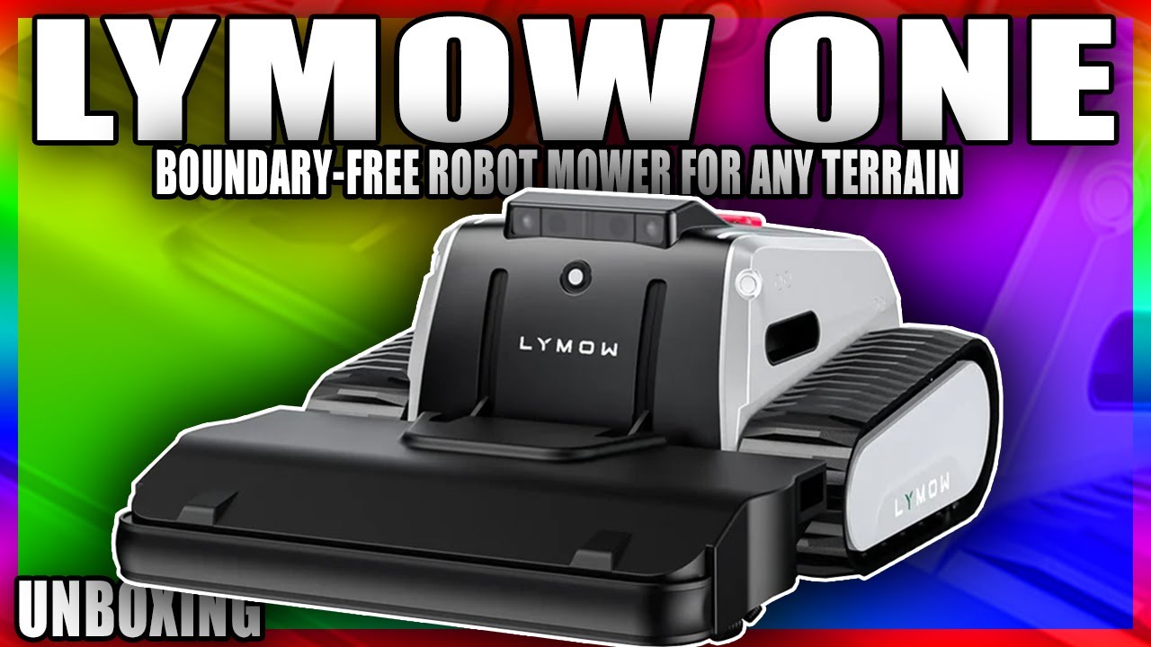 Robotic Lawn Mower Or Tank? Lymow One: Robotic Lawn Mower - Unboxing! 