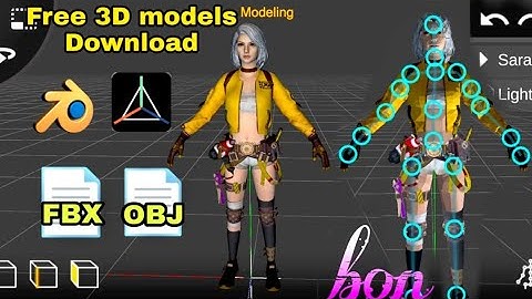 Sara bon PUBG Mobile-3D MODEL PRISMA3D Blender FBX+OBJ+prisma FREE DOWNLOAD