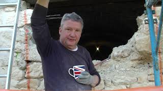 Stone wall opening restoring a Farmhouse in Abruzzo Italy doing it ourselves  Ep 16