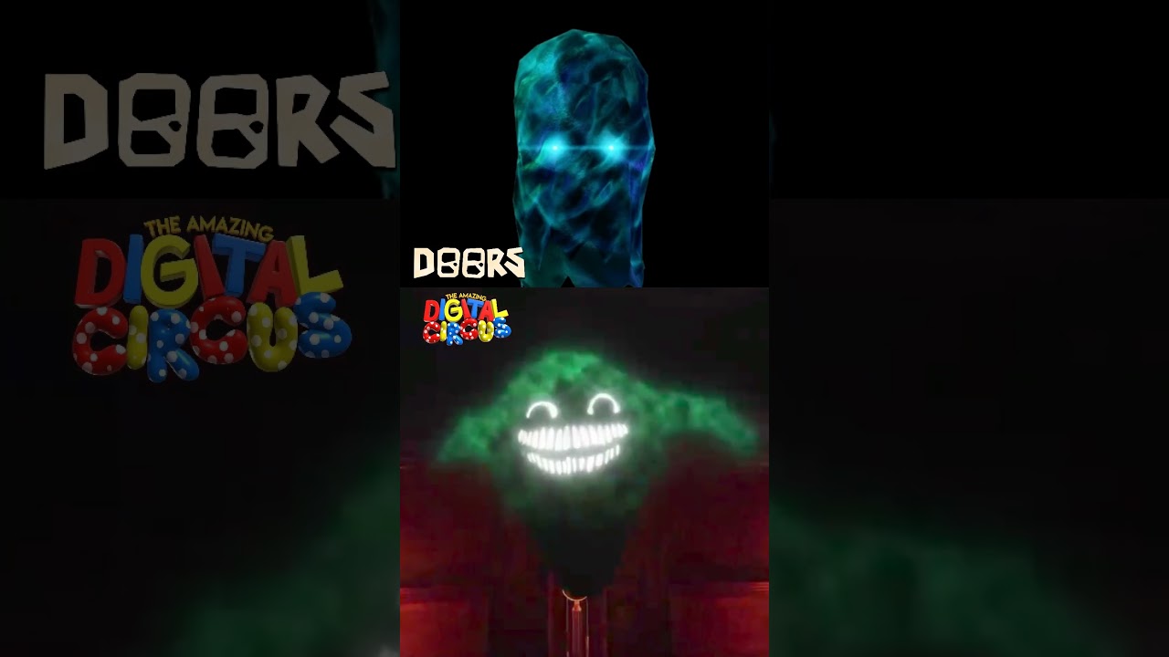 Digital Circus x Roblox DOORS - Dupe and Halt Entity Comparison 