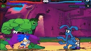 Mugen Sonicfan2300 Gamer & Hulk Vs Aardvark & Dexter Request