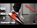 Nike Air Max 3 Radiant Red On Foot Review