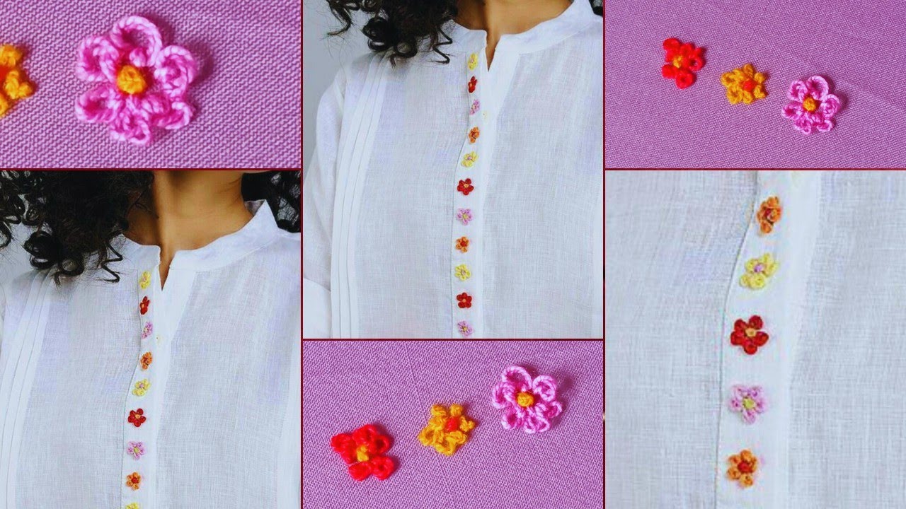 Delicate & Easy Flower Embroidery Design | Transform Fabric with This ...