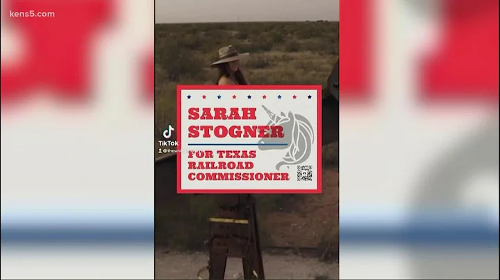 Candidate for Texas Railroad Commission poses semi...