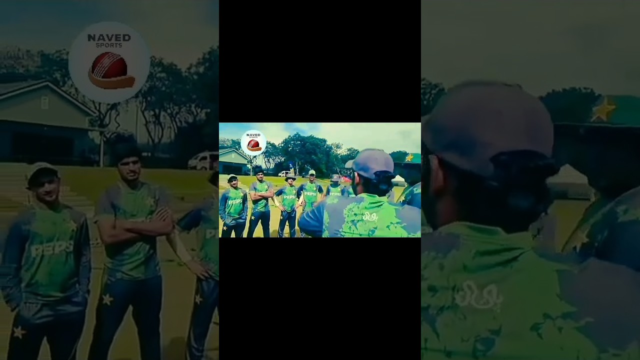 sarfraz talk with u19. 