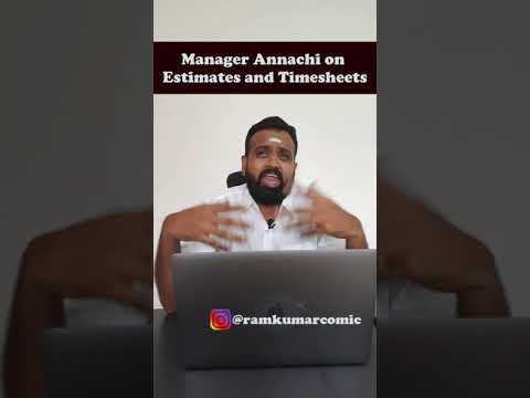 Manager Annachi on Task Estimates | Nellai Slang | IT jokes | Ramkumar Comic
