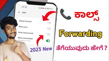 call forwarding deactivate explained in Kannada 2023