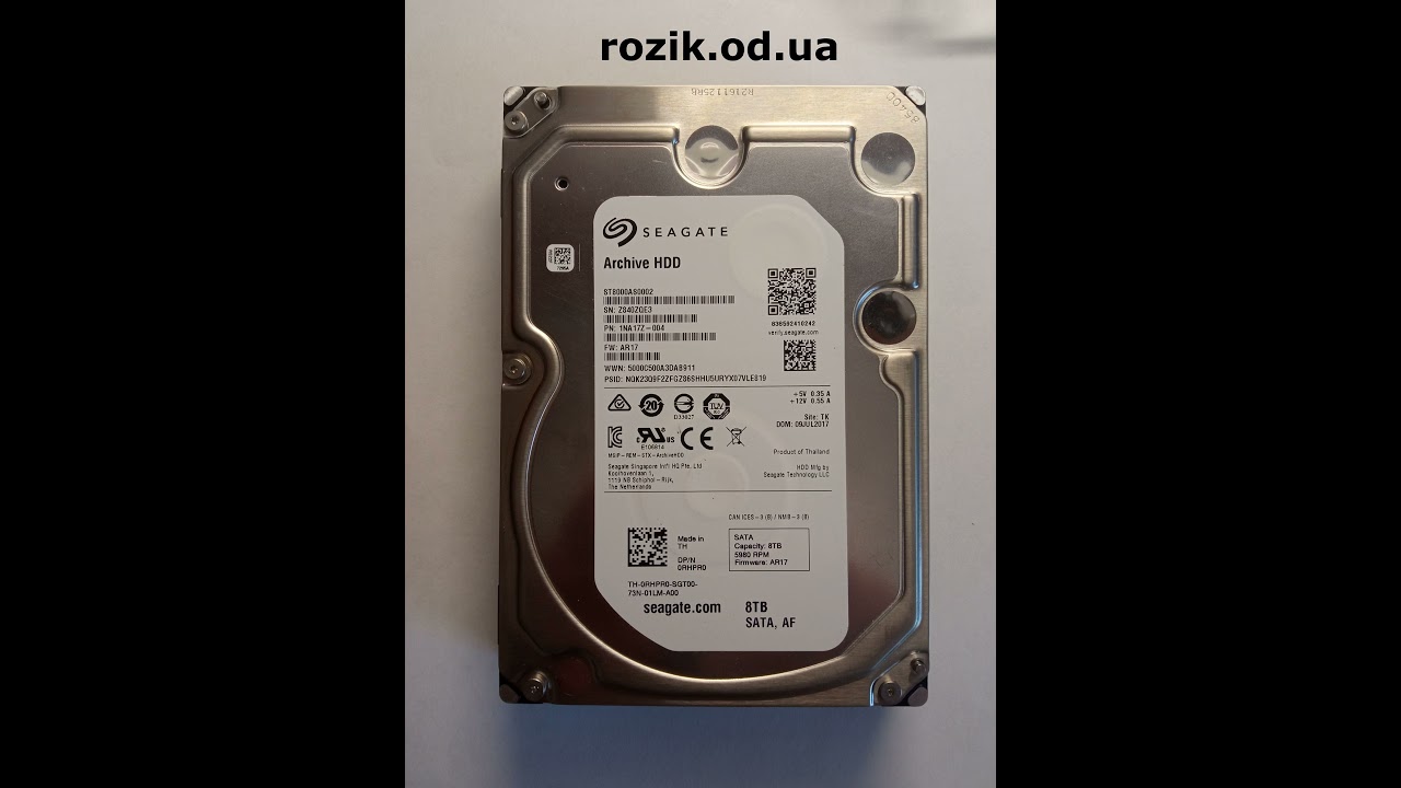 ST8000AS0002-1NA17Z spinup and spindown. HDD's OK 