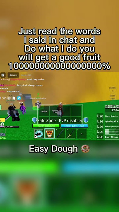 How to get GODLY Fruits from Gacha/Cousin in Blox Fruits