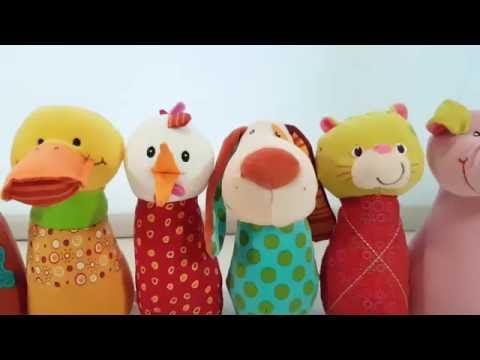 Набор игрушек для детского боулинга Ферма Lilliputiens Набор игрушек для детского боулинга Ферма Lilliputiens