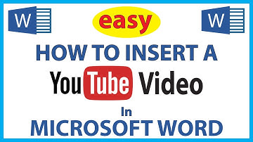How To Insert A YouTube Video Into A Microsoft Word Document | 365 | *2024