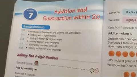 Class 1 Maths Chapter 7 Addition and Subtraction within 20