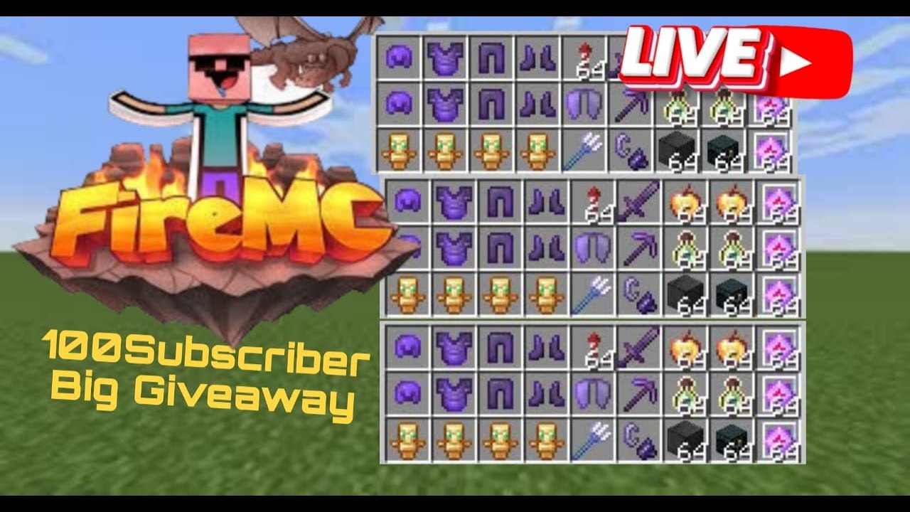 drop gaming Fire mc giveaway #psd1 #fire mc - YouTube