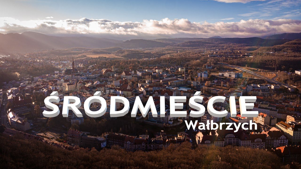 Śródmieście Wałbrzych z drona 2023