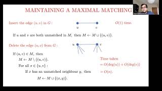 Deterministic Rounding of Dynamic Fractional Matchings - Sayan Bhattacharya (University of Warwick)