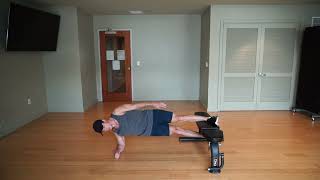 Side Plank with Bench Hip Adduction Hold