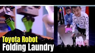 Toyota Robot Folding Laundry Like The Tesla Optimus