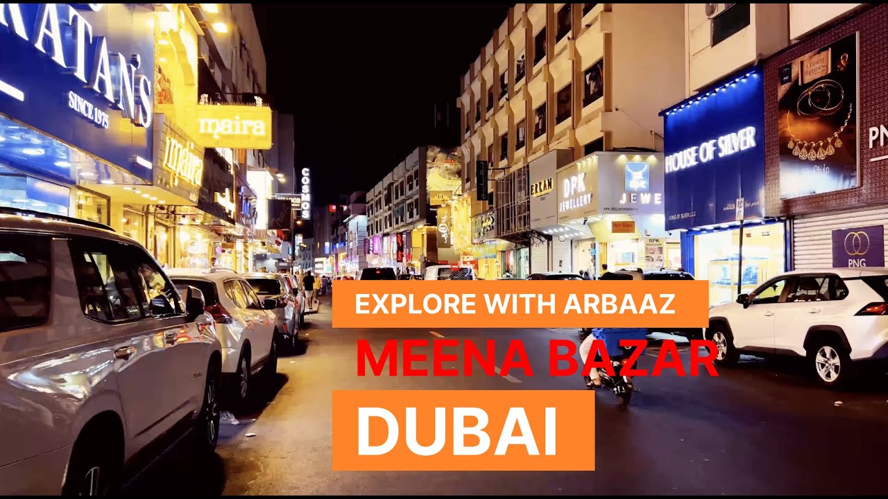 Exploring meena bazar in dubai fahidi night view Dubai Night life