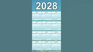 2028 Calendar 