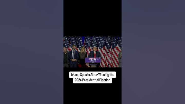 Trump Speaks After Winning 2024 Presidential Election