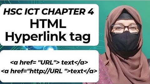 Hyperlink tag লেখার নিয়ম ||HSC ICT chapter 4 HTML #hscict #hsc2026 #hsc27 #html 