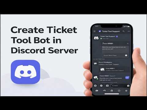 How To Create Ticket Tool Bot On Discord Server (2026)