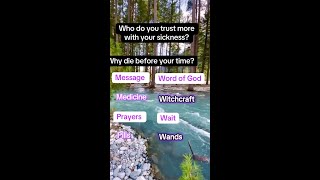 Who do you trust more with your sickness or condition#fypシ゚viral #trustgod