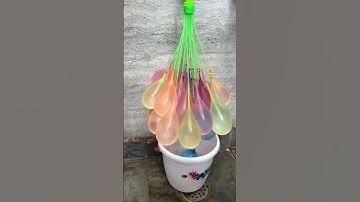 How to Fill 111 in 1 Holi Water Balloons 🎈 like a Pro #balloon #waterballon