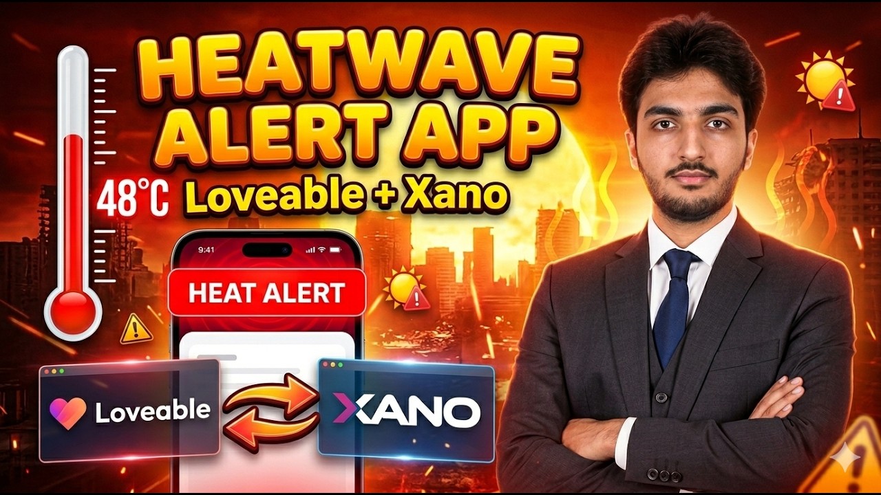 Heat Wave Alert App Tutorial | Lovable + Xano Full Build
