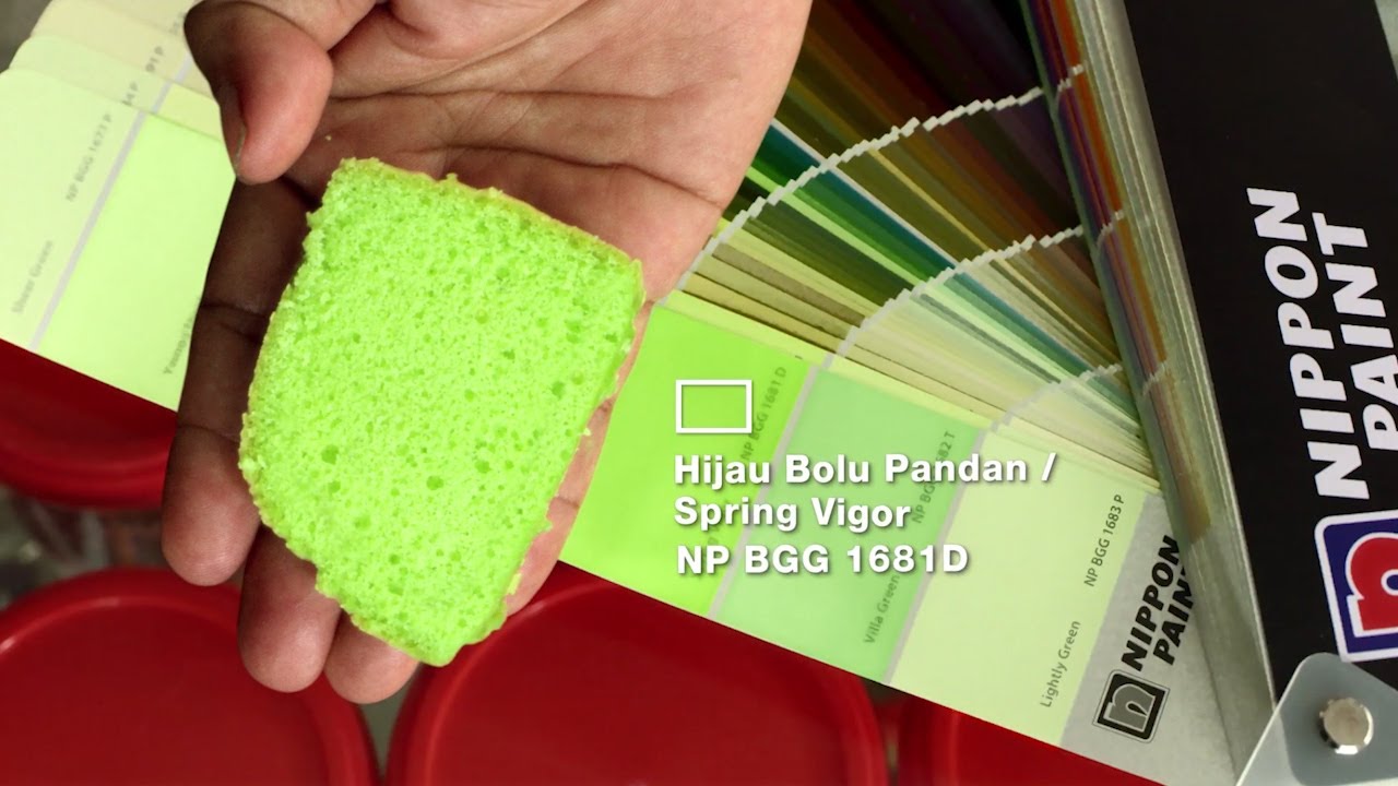 Nippon hijau paint pandan harga cat bolu Contoh Warna