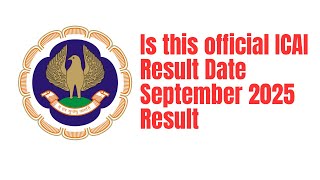 Is This ICAI official Result Date Revealed CA Exam September 2025 Result 