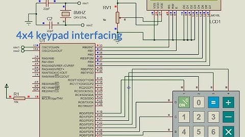 Keypad interfacing with microcontroller(calculator keypad)