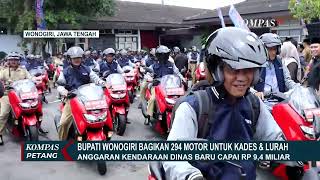 Bupati Wonogiri Bagikan 294 Motor Dinas Baru Untuk Kades Dan Lurah Anggaran Capai Rp9,4M
