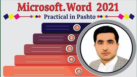 How can create a Calendar in Microsoft Word pashto tutorail