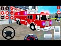 Real fire truck driving simulator 2020  new fire fighting firemans daily job  android gameplay 4