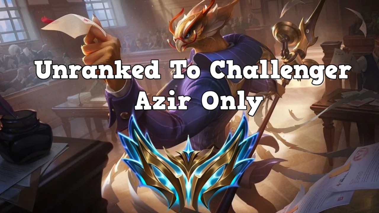 Azir Roshar Unranked To Challenger AZIR ONLY 🚨 Emerald Start - YouTube