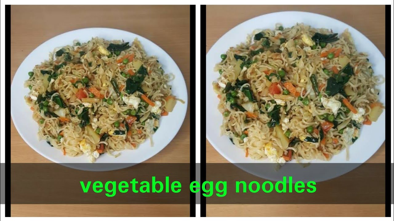 Easy vegetable egg noodles recipe.ভেজিটেবল এগ নুডলস রেসিপি.Cooking