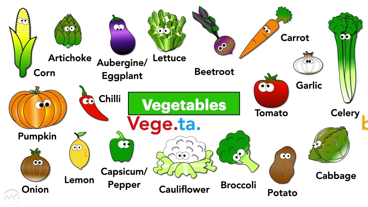English vocabulary Vegetables in English with pronunciation YouTube