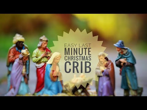 wie einfach Weihnachtskrippe, Krippe, in letzter Minute leicht Krippe, Weihnachtskrippe zu machen