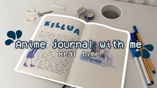 real time anime journal with me | Killua