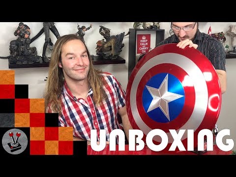 Unboxing the Marvel Legends 75th Anniversary Captain America Metal Shield from Hasbro  - Vamers