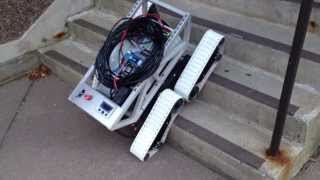 Rescue Robot vs. stairs
