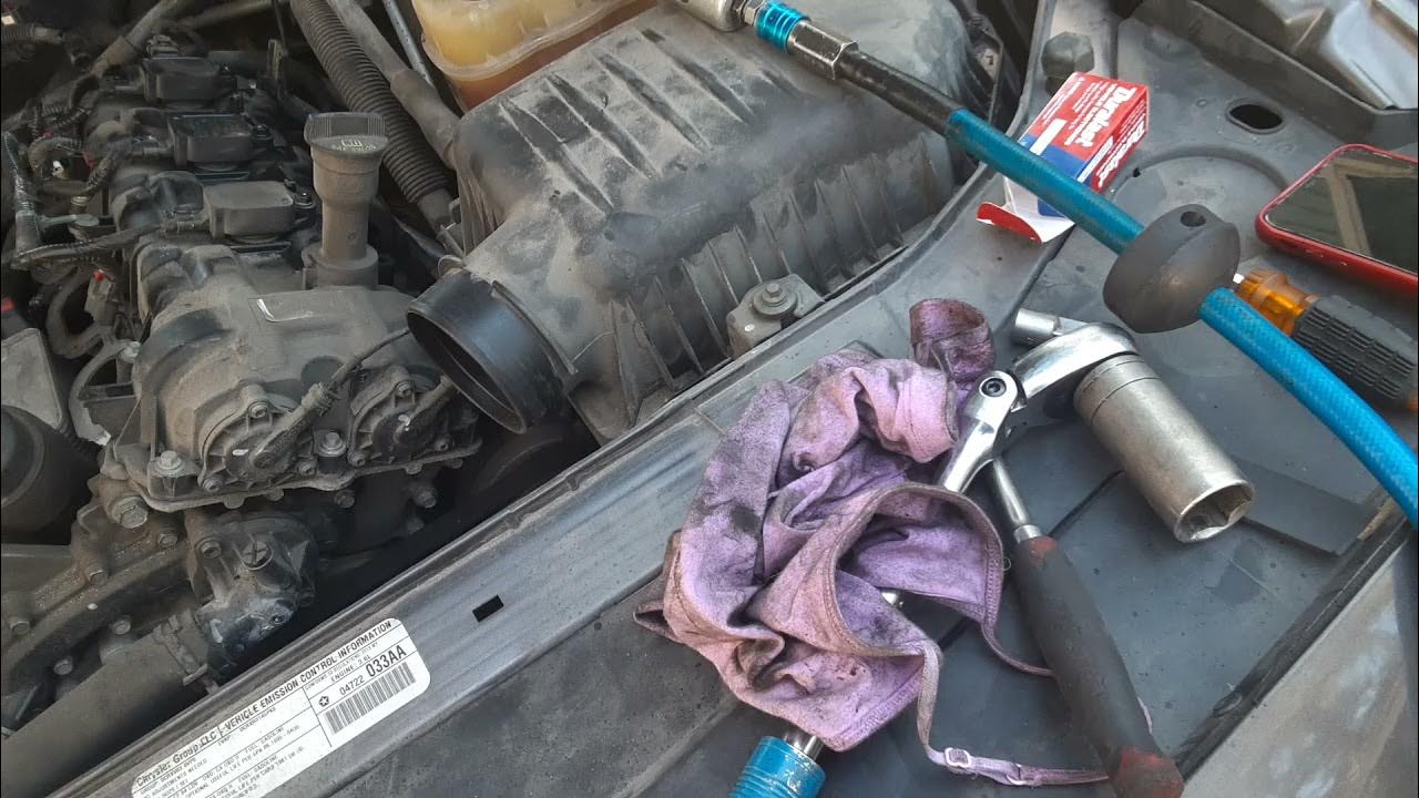 p0522 oil pressure sensor replacement 2013 dodge challenger - YouTube