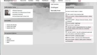 SubjectsPlus Admin Interface Overview