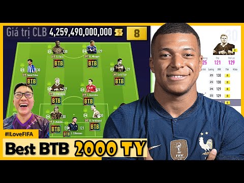 Phá 2000 Tỷ Acc Chính I Love Xây Dựng Đội Hình BTB +8 CỰC KHỦNG FO4 Với: MBAPPE, ETO'O & DROGBA