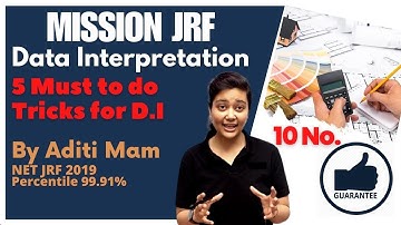 D.I Tricks | UGCNET Paper 1 Crash Course | UGC NET DI by Aditi Ma