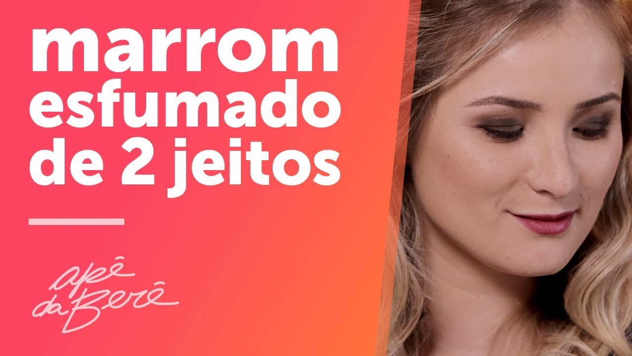 2 jeitos de fazer olho marrom esfumado - YouTube