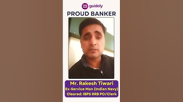 🎉 Congratulations Mr. Rakesh Tiwari (Ex-Service Man) on Your Banking Journey | RRB PO/Clerk 2024 🚀🏦