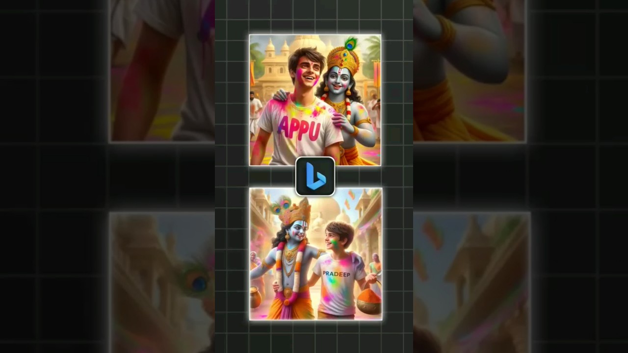How To Create 3D Ai Holi Image | Bing Image Creator