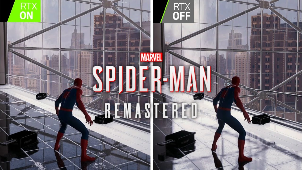 Spiderman Remastered PC Raytracing Test - RTX ON / RTX OFF